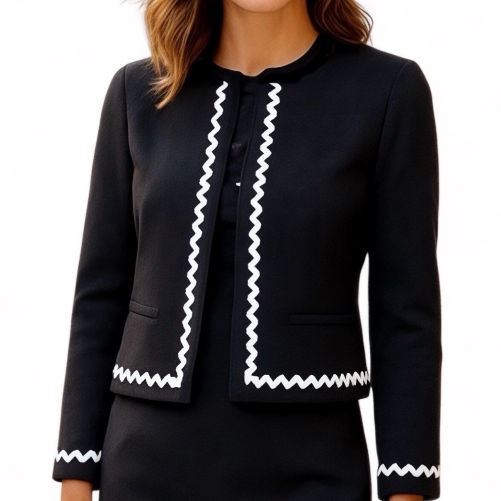 Hobbs London Melonie Ric Rac
Trim Blazer Jacket navy blue (mix24)